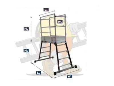 玻璃纖維輕便安全工作臺